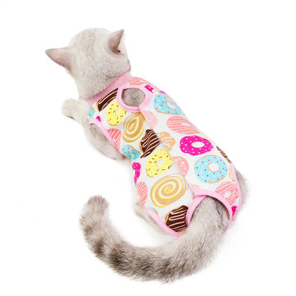 Recovery Suit for Pets E-Collar Alternative, Abdominal Skin Anti Licking Pajamas