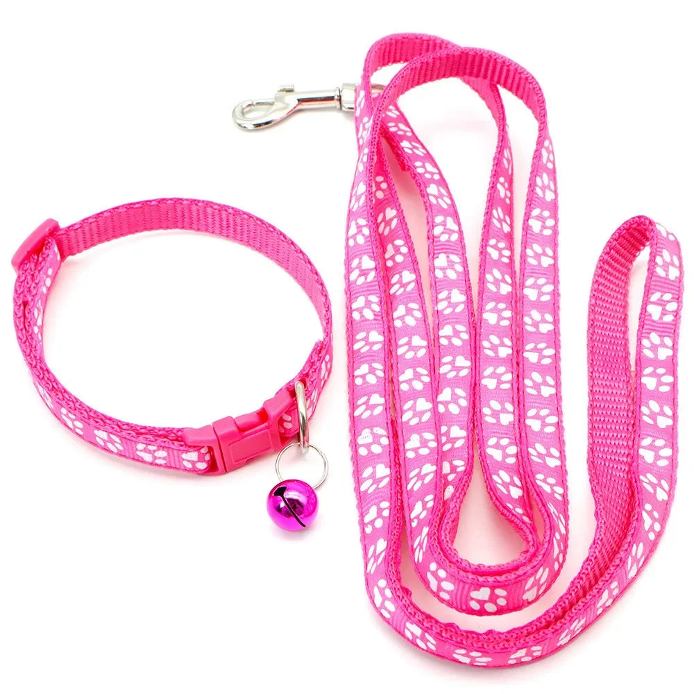 Dog/Cat Leash. Adjustable Leash and Collar for your Puppy. Outdoor Walking