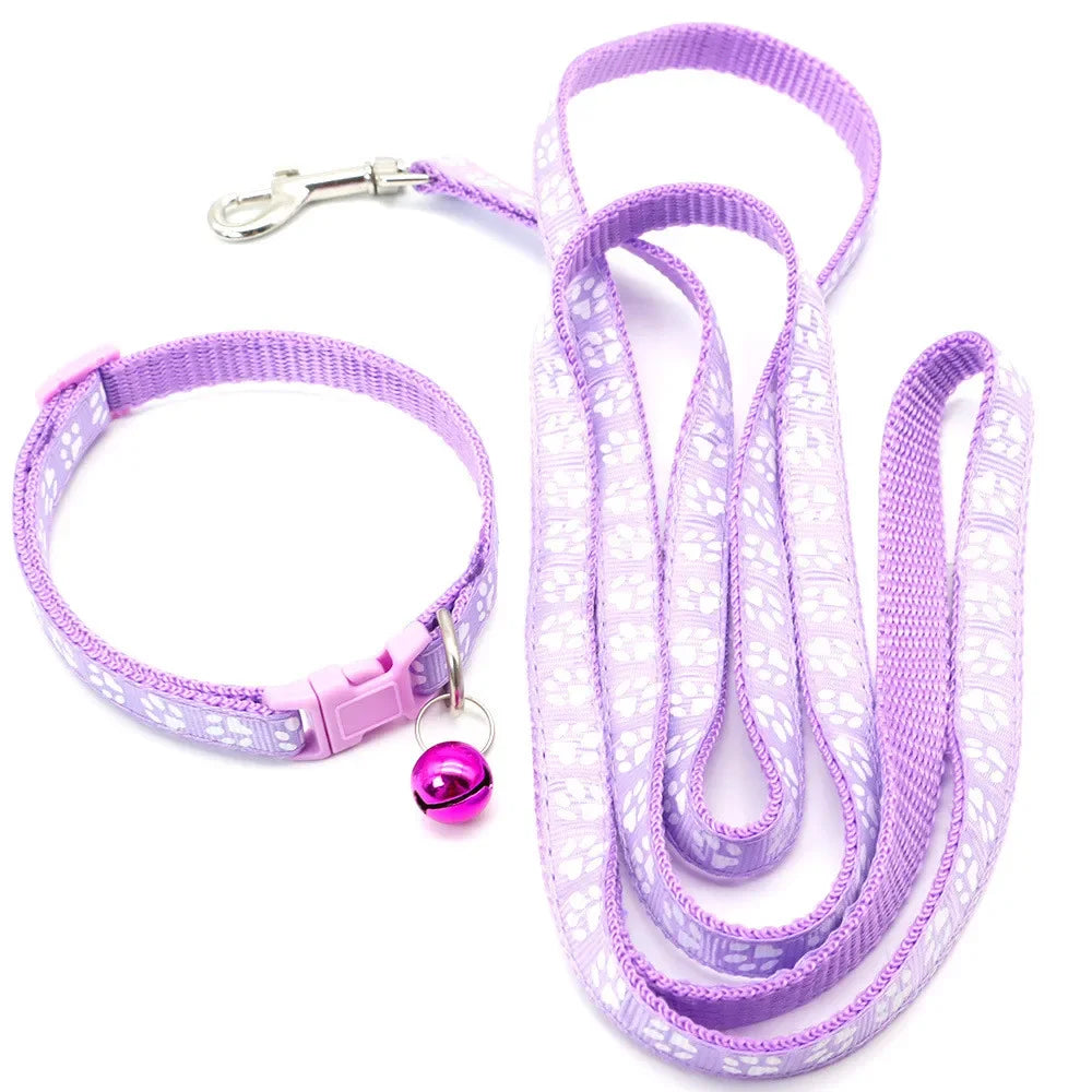 Dog/Cat Leash. Adjustable Leash and Collar for your Puppy. Outdoor Walking