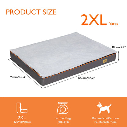 Dog Bed  Large Padded Orthopedic Dog Bed Foam Cushion Pets Pillow Bed with Washable Cover