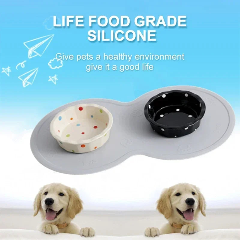 Dog/Cat Feeding Mat Cloud Shape Silicone Placement