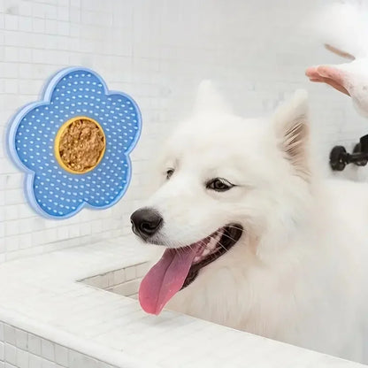 Dog Licking Pad Sun Flower Shape Silicone