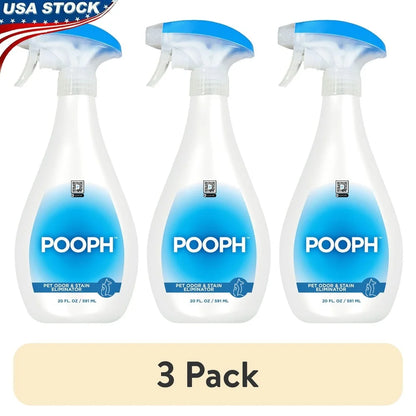 3 Pack Pet Odor Eliminator Spray Fragrance Free Safe Pets Fast Acting Odor Removal Home Carpet Furniture