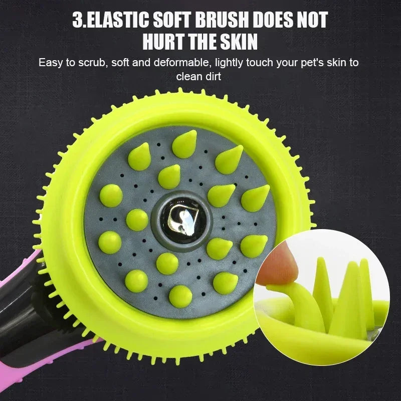 Massage Shower Head Bath Brush Dogs/Cats