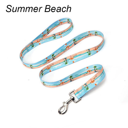 Striped, Pattern Collar Leash Traction rope Pet Cat Harnesses Leads Dog leash