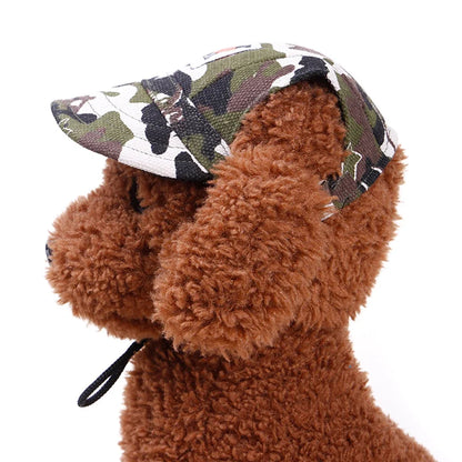 Dog Hat with Ear Holes Adjustable Baseball Cap for Large Medium Small Dogs