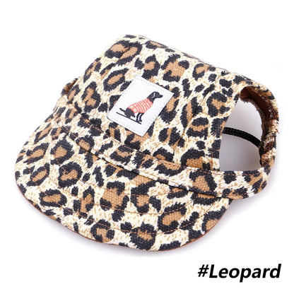 Dog Hat with Ear Holes Adjustable Baseball Cap for Large Medium Small Dogs