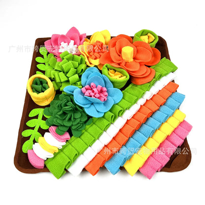 Sniffing Pad Dog And Cat Foraging Toys Indoor Play Eating Mat Relieve Stress Release Energy Treasure Hunting Slow Food