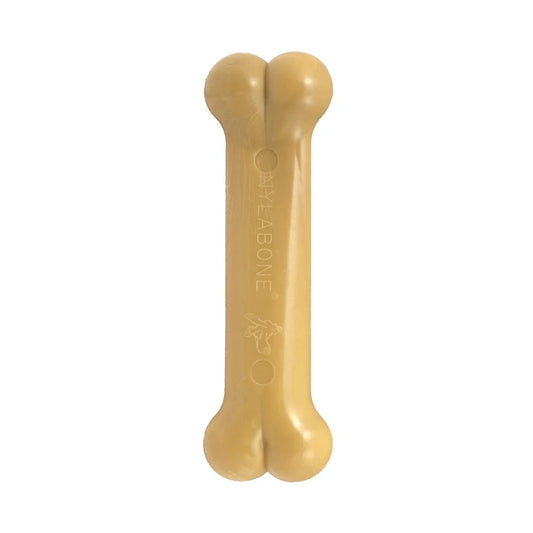 Durable Nylon Dog Chew Toy Chew Bone Peanut Butter Flavor Dental Toy Aggressive Chewers Up to 35lbs