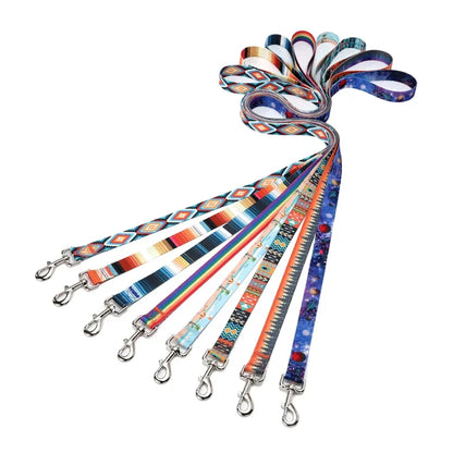 Striped, Pattern Collar Leash Traction rope Pet Cat Harnesses Leads Dog leash