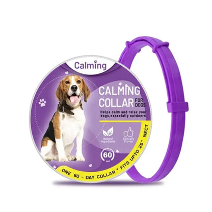 Calming Collar, Anxiety Relief, Stress Reduction, Adjustable Waterproof Dog Cat Necklace