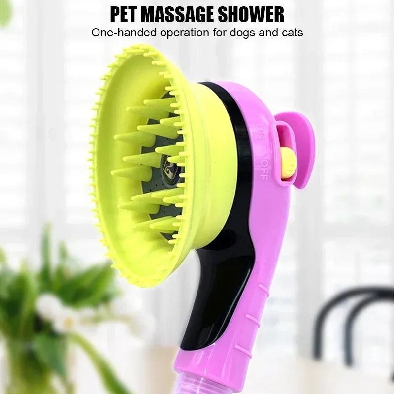 Massage Shower Head Bath Brush Dogs/Cats