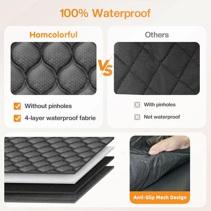 Back Seat Extender for Dogs. Holds 400LBS, Non-Slip Hardbottom Waterproof