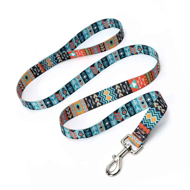 Striped, Pattern Collar Leash Traction rope Pet Cat Harnesses Leads Dog leash