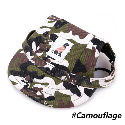 Dog Hat with Ear Holes Adjustable Baseball Cap for Large Medium Small Dogs