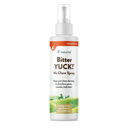 Bitter No Chew Spray Dogs Cats Training Aid Water-Based Formula Stops Chewing on Furniture Paws Wounds Plants 8 fl oz