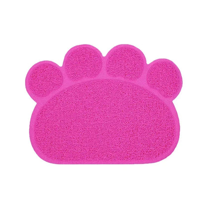 Mat Cute Feeding Dog PVC Dish Bowl Claw-shaped