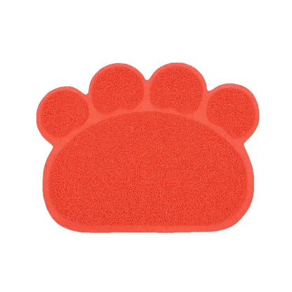 Mat Cute Feeding Dog PVC Dish Bowl Claw-shaped