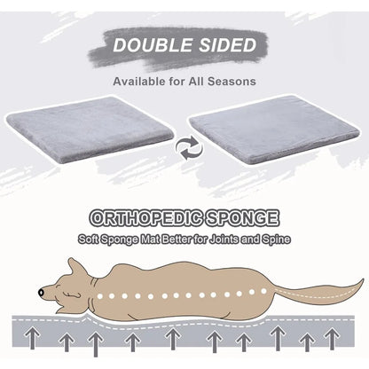 Indoor Dog House with Frame, Insulated Cozy, Suitable for 25-60 lb, Large Plus (30"×26"×25"), Gray