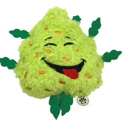 My Name is Bud Funny Squeaky Weed Dog Toy Cute Stuffed Parody