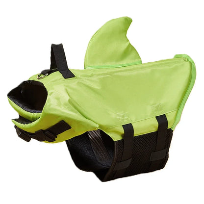 Shark Fin Dog Life Jacket Enhanced Buoyancy Small Dogs Safety Vest with Handle for Dogs Surfing