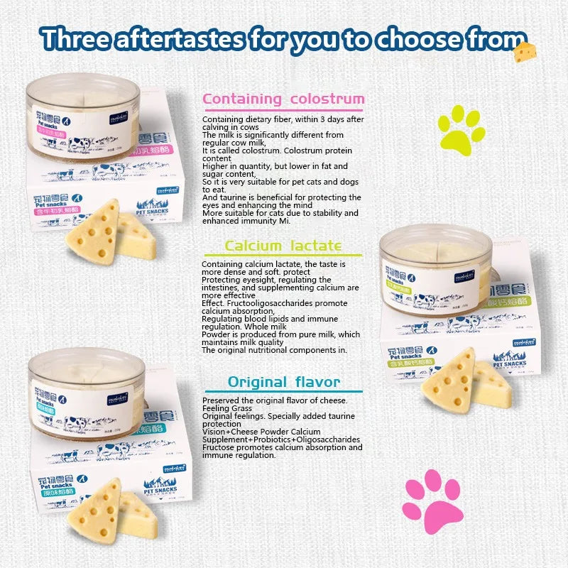 Freeze-dried Food High Calcium Cheese Rich in Nutrients Cat Dog Snacks