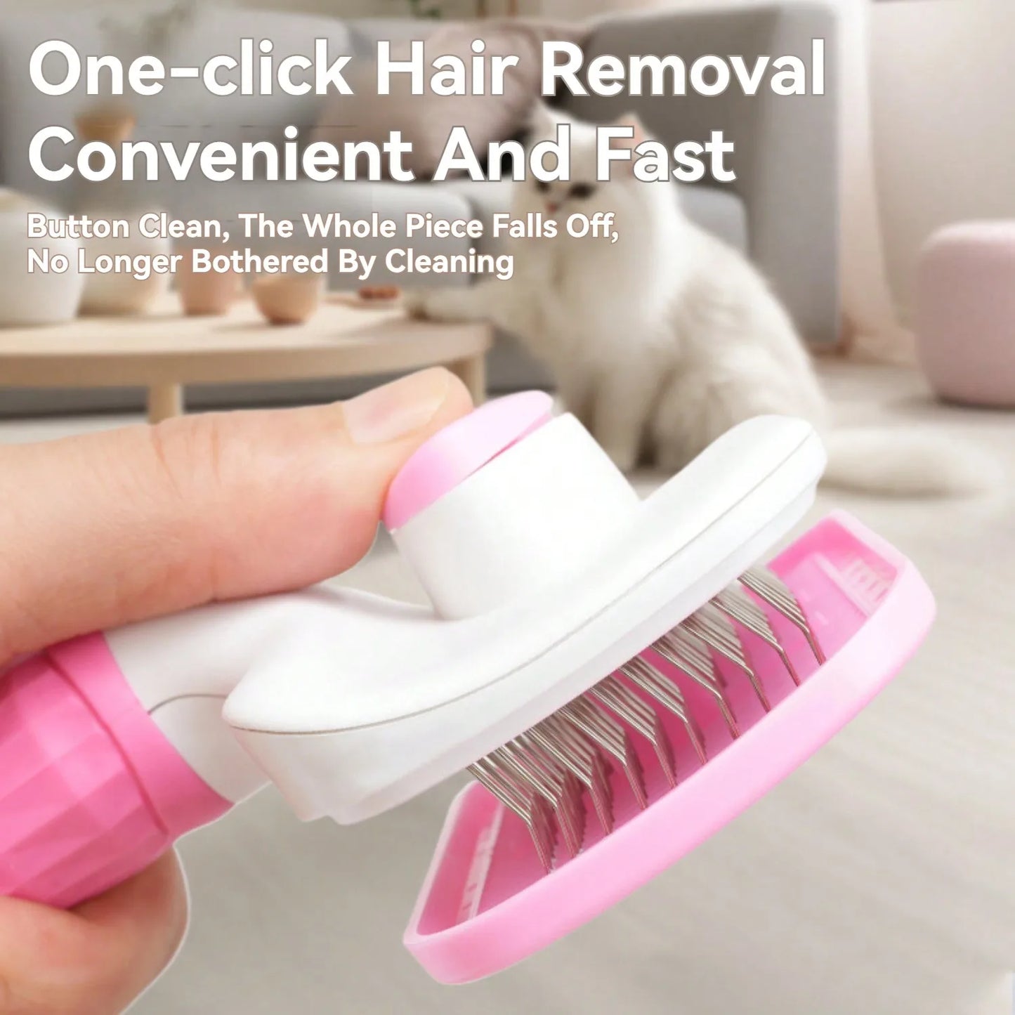 Self Cleaning Stainless Steel Pet Comb