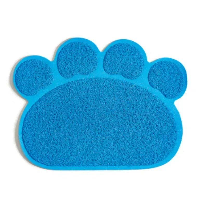 Mat Cute Feeding Dog PVC Dish Bowl Claw-shaped