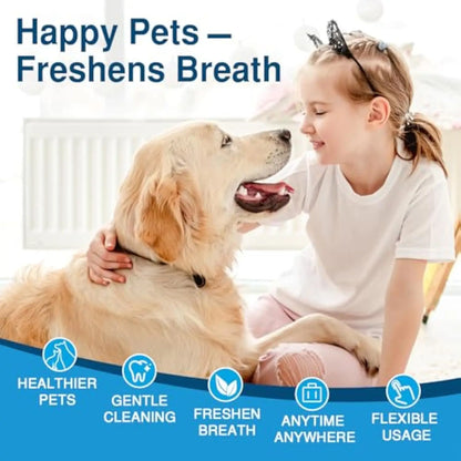 Dog Tooth & Ear Cleaning Wipes, Pet Dental Care Finger Wipes For Dogs &Cats - Reduces Plaque And Freshens Breath(50pcs)