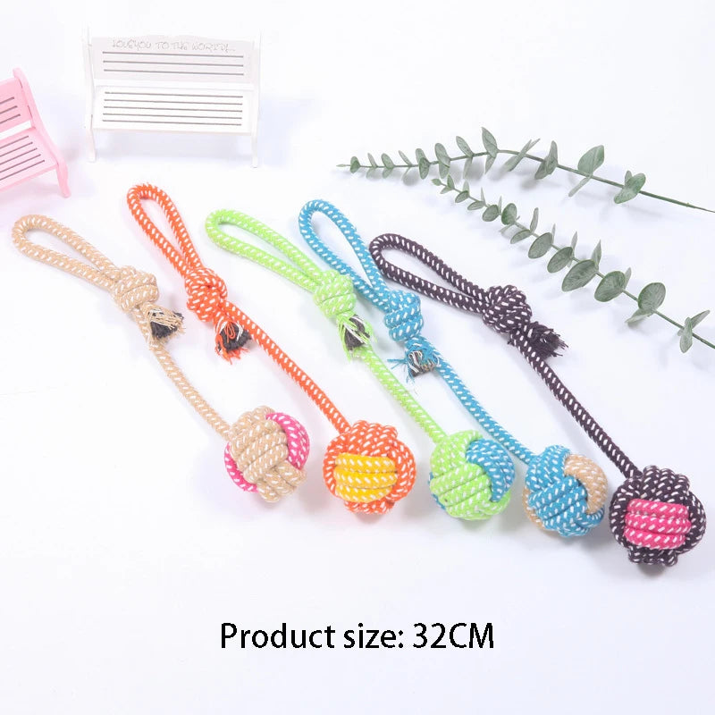 Interactive Cotton Rope Mini Toys.  Ball for Dogs. Chew Toy for Large Small Dogs