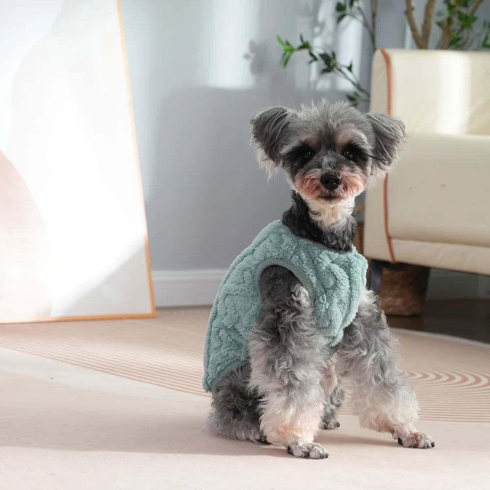 Fleece Dog Jacket For Small Medium Dogs Cats. Autumn Winter Vest Clothing