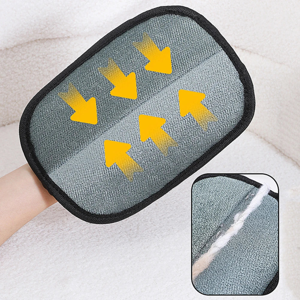 Pet Hair Removal Tool Set Reusable Static Removal Gloves, Double-Sided Grooming Gloves