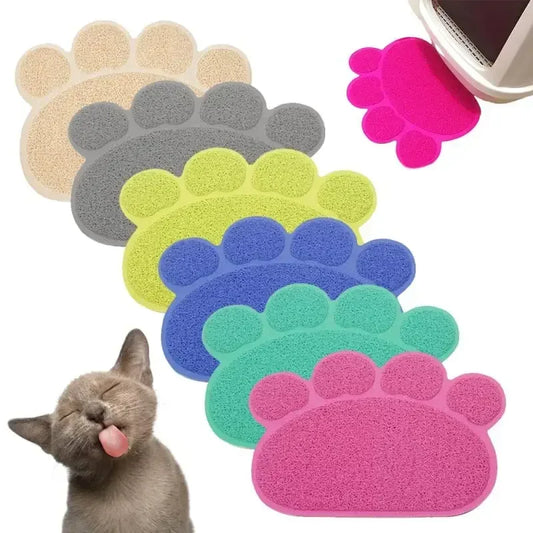 Mat Cute Feeding Dog PVC Dish Bowl Claw-shaped