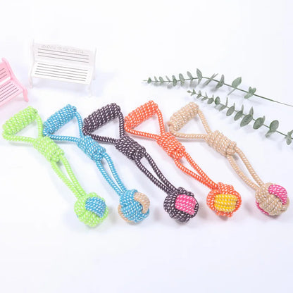 Interactive Cotton Rope Mini Toys.  Ball for Dogs. Chew Toy for Large Small Dogs