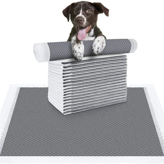 100/50/40/20PCS Absorbent, disposable Puppy Training Pee Pads Quick Dry Bamboo Charcoal Surface Mat Clean Cushion