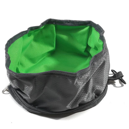 Portable Pet Water Food Feeder Bowl. Convenient, Collapsible Feeding or Water For Dog/Cat