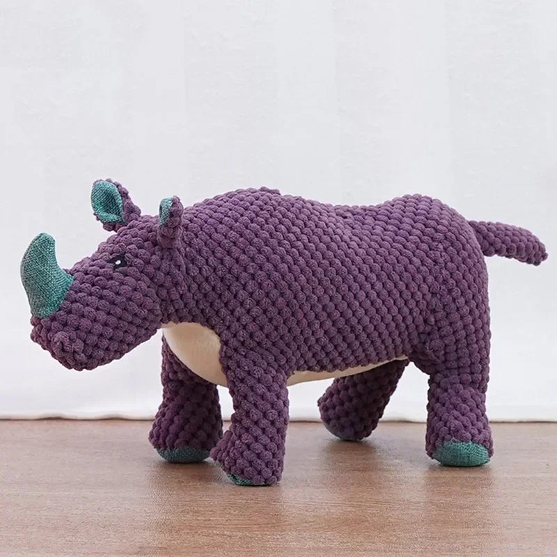 These Squeaky Plush Pet Toys feature fun animal shapes and durable designs, perfect for medium to large dogs who love to chew, play, and stay entertained.