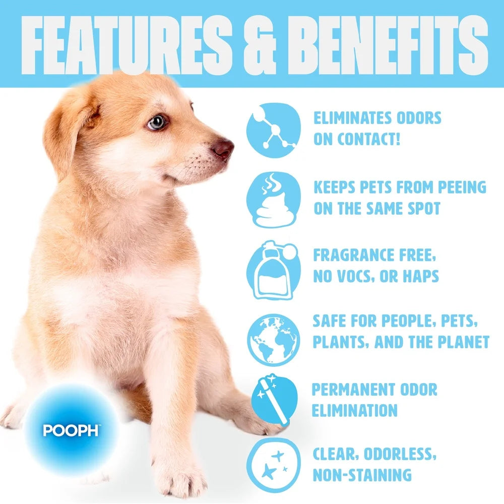 3 Pack Pet Odor Eliminator Spray Fragrance Free Safe Pets Fast Acting Odor Removal Home Carpet Furniture