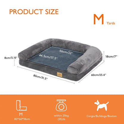 XXXL Large Calming Dog Bed. Orthopedic Memory Foam. Sofa Couch Waterproof Removable Cover Plush Mat