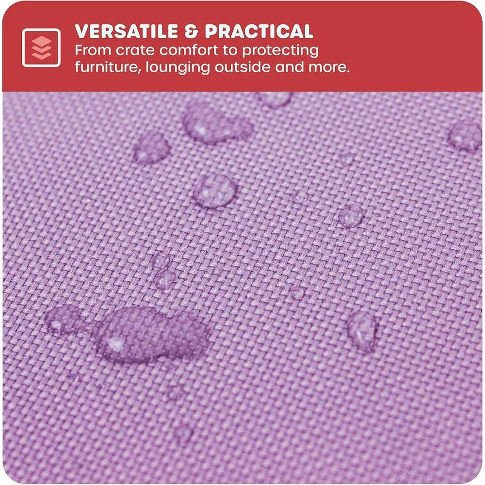 Chew Resistant Dog Crate Mat Waterproof Padded Machine Washable Durable Nylon All Breeds