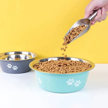 Cute Dog Bowls for Medium/Large Dogs Stainless Steel Elevated Raised