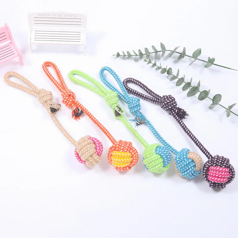 Interactive Cotton Rope Mini Toys.  Ball for Dogs. Chew Toy for Large Small Dogs