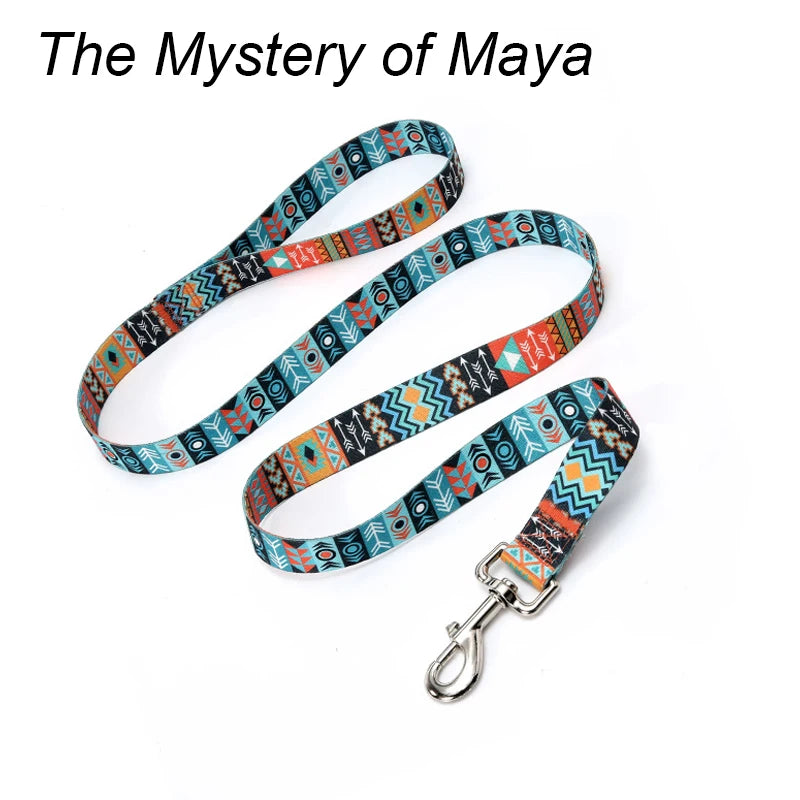 Striped, Pattern Collar Leash Traction rope Pet Cat Harnesses Leads Dog leash