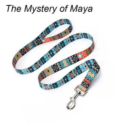 Striped, Pattern Collar Leash Traction rope Pet Cat Harnesses Leads Dog leash