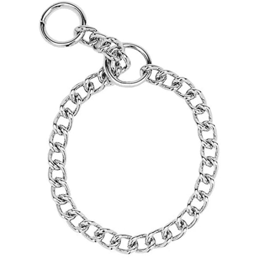 Dog Chain Training Collar Metal 2.0mm 16inch Safe Effective Training Tool