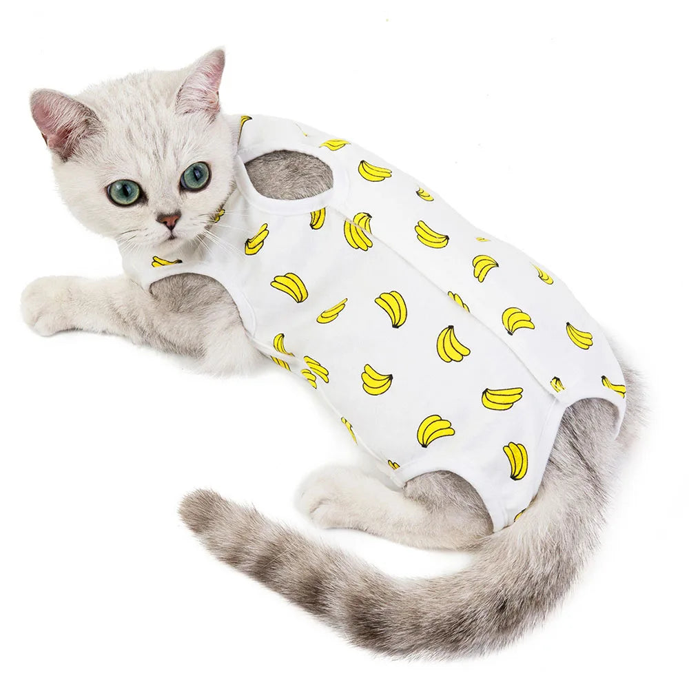 Recovery Suit for Pets E-Collar Alternative, Abdominal Skin Anti Licking Pajamas