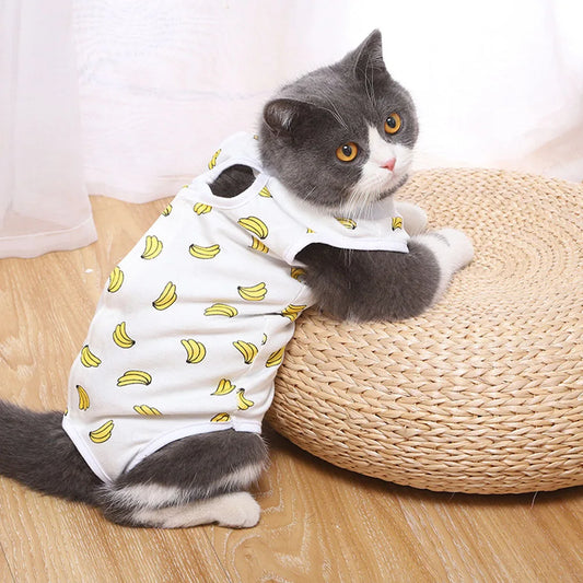 Recovery Suit for Pets E-Collar Alternative, Abdominal Skin Anti Licking Pajamas
