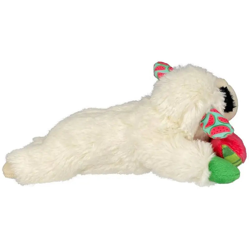 8" Lamb Chop Plush Dog Toy with Watermelon Squeaky Soft Chew Toy for Puppy Small Medium Dogs
