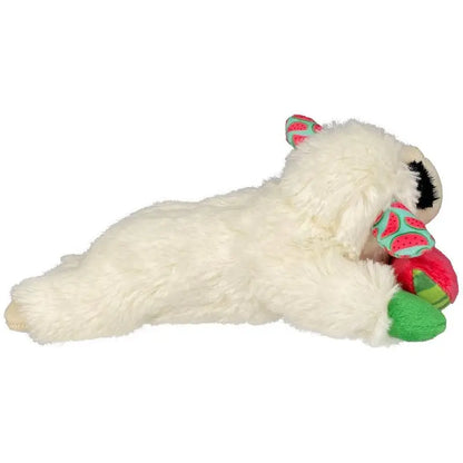 8" Lamb Chop Plush Dog Toy with Watermelon Squeaky Soft Chew Toy for Puppy Small Medium Dogs