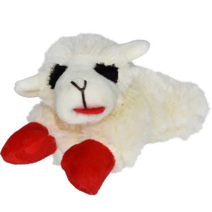 Lamb Chop Plush Dog Toy with Squeaker Interactive Puppy Toy for Small Medium Dogs